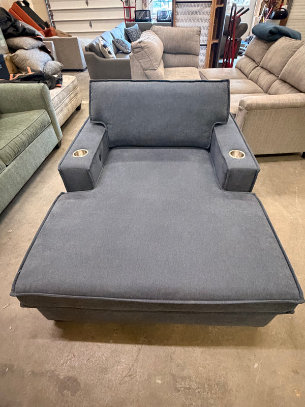 Blue Chaise Lounge Chair